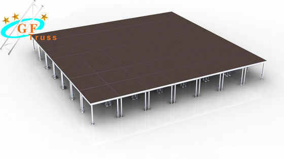 Fase móvel portátil do concerto da plataforma de alumínio de aço quadrada do fardo da fase
