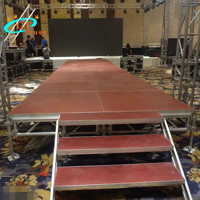 Plataforma ajustável da fase, montante esperto portátil da fase do coro modular da plataforma para a exposição do evento