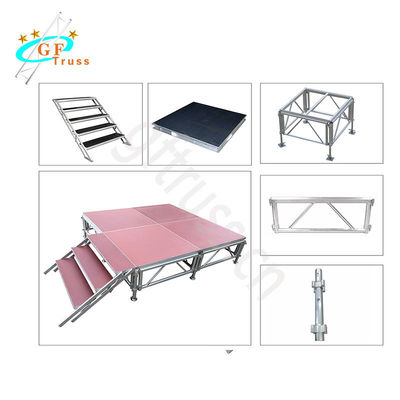 Plataforma portátil de pouco peso exterior da fase do fardo de alumínio modular móvel da fase