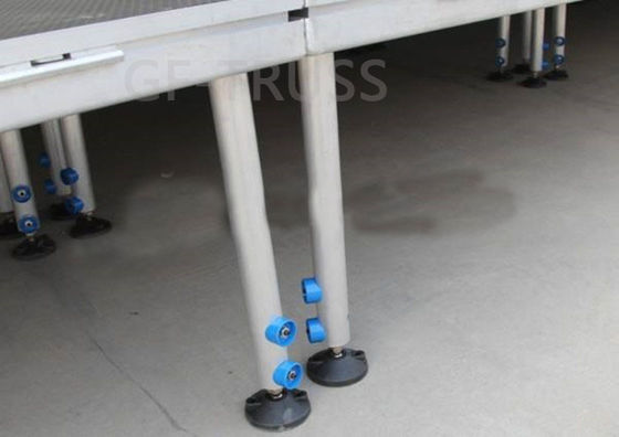 Do fardo de alumínio da fase do banquete de casamento altura ajustável da base 0.6M