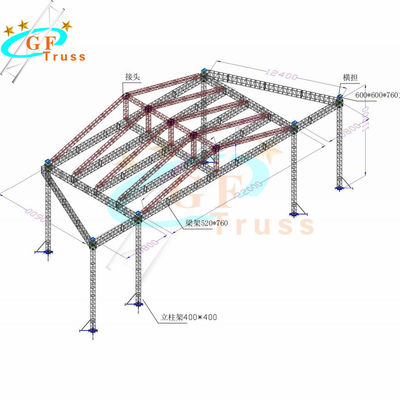 fardo exterior de alumínio do telhado do projeto popular com desenho do CAD