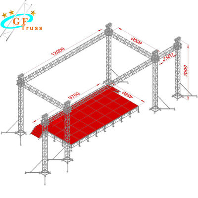 Fardo da fase exterior 12M Spigot Aluminum Lighting