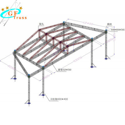 Sistema de alumínio resistente 520*760mm do fardo da fase 6061-T6
