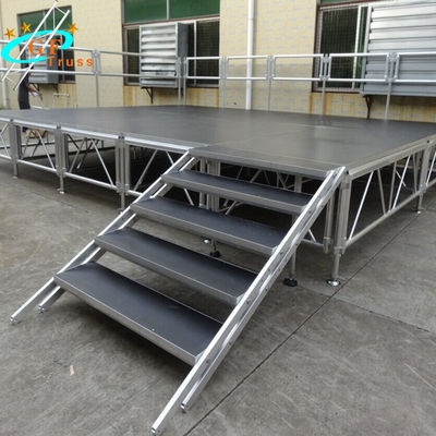 Móbil de alumínio da plataforma da fase dos materiais da fase exterior do fardo do concerto na exposição do fardo