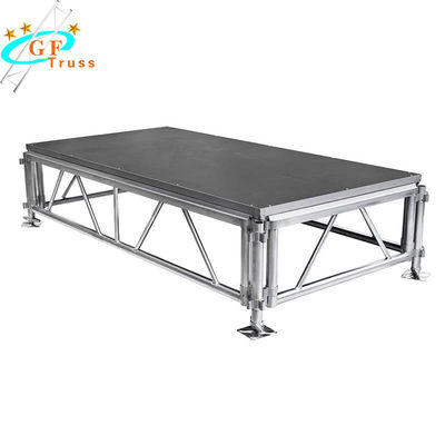 plataforma de alumínio NonSlip ajustável da fase de 1.0m portátil