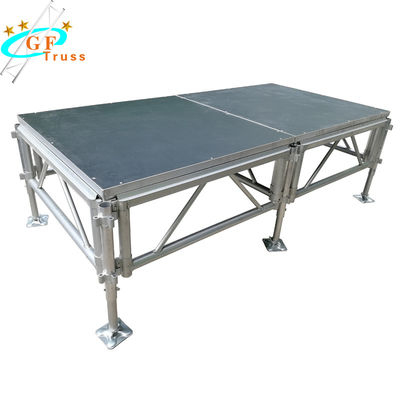 plataforma de alumínio NonSlip ajustável da fase de 1.0m portátil