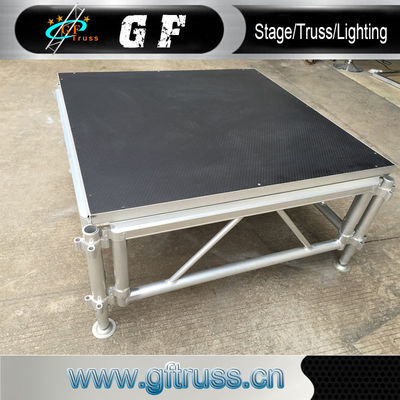 plataforma de alumínio NonSlip ajustável da fase de 1.0m portátil