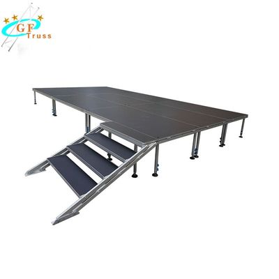 plataforma de madeira 750kg/Sqm da fase do pé 6061-T6 de alumínio