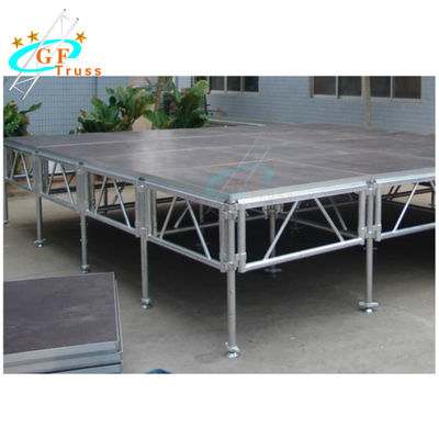 Deslize não 1.22M*1.22M Aluminum Stage Platform para eventos
