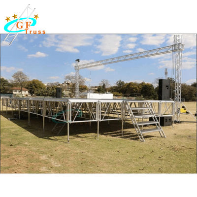 Plataforma portátil da fase da dobradura móvel de alumínio para o banquete de casamento